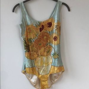 Bodysuit with Van Gogh print